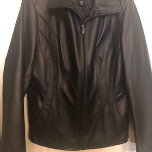 Leather coat
